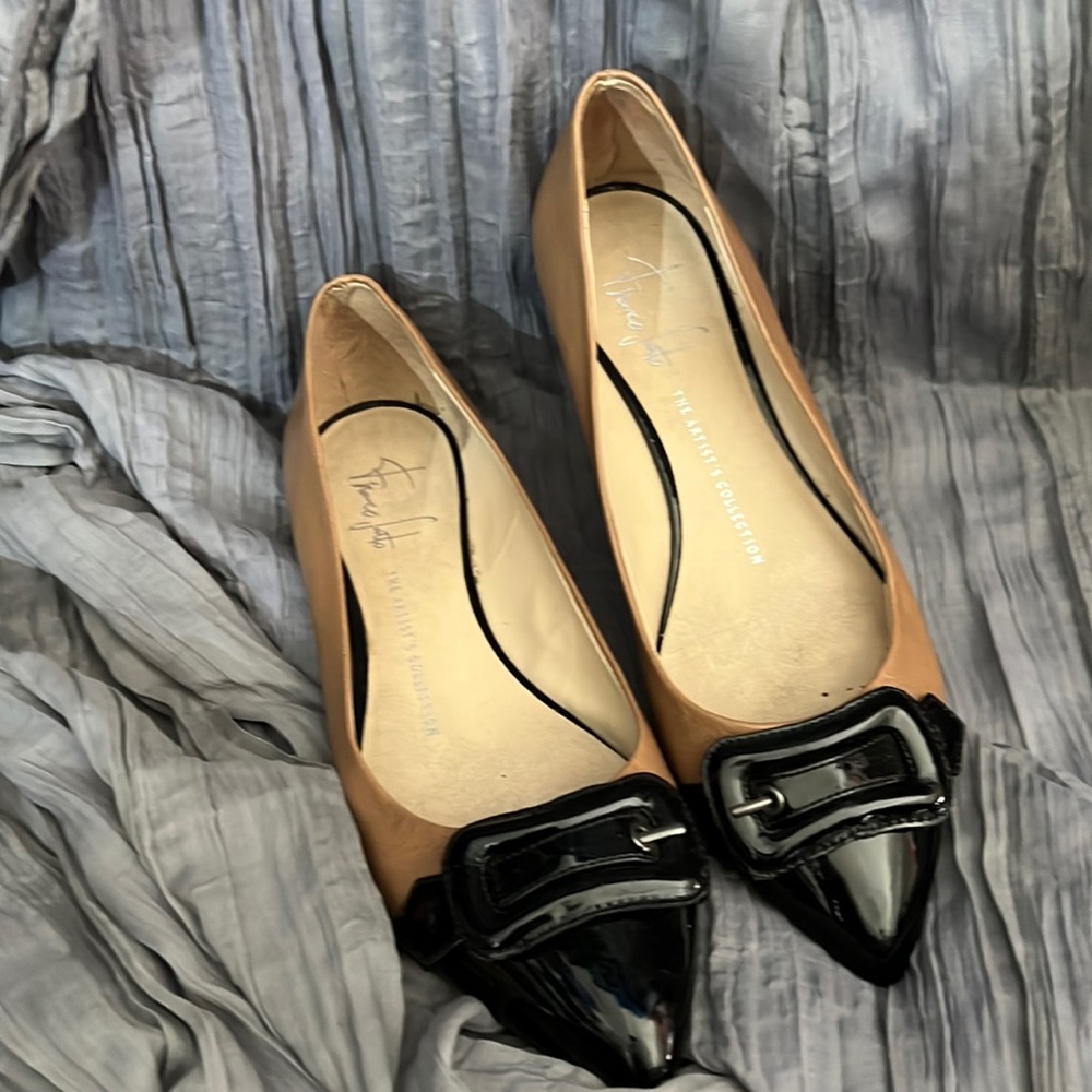 Franco Sarto Hendrix Taupe Pointed Flat